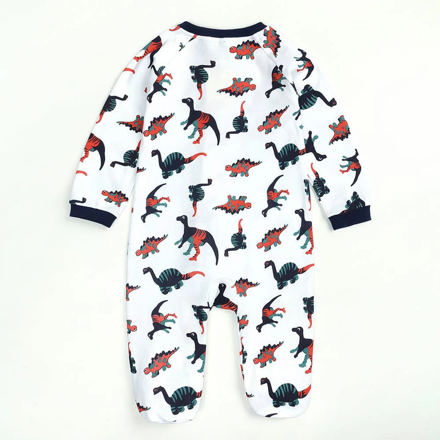 Kids Tales Dino Determined Zip Baby Sleepsuit (Various Sizes)