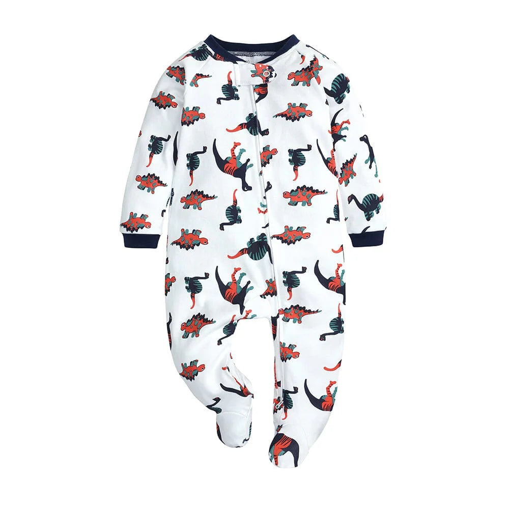 Kids Tales Dino Determined Zip Baby Sleepsuit (Various Sizes)