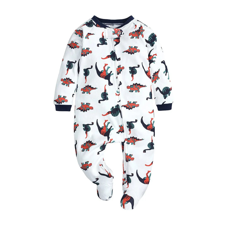 Kids Tales Dino Determined Zip Baby Sleepsuit (Various Sizes)