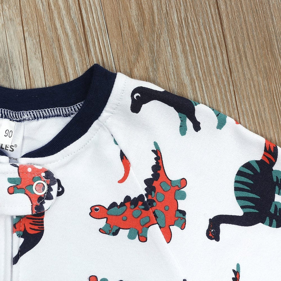Kids Tales Dino Determined Zip Baby Sleepsuit (Various Sizes)