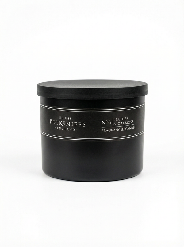 Pecksniffs Mandle Leather & Oakmoss Candle (3 Wick) 283g