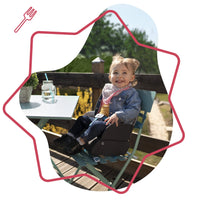 Badabulle Yummy Travel Portable Booster Seat – Foldable Toddler Chair Booster