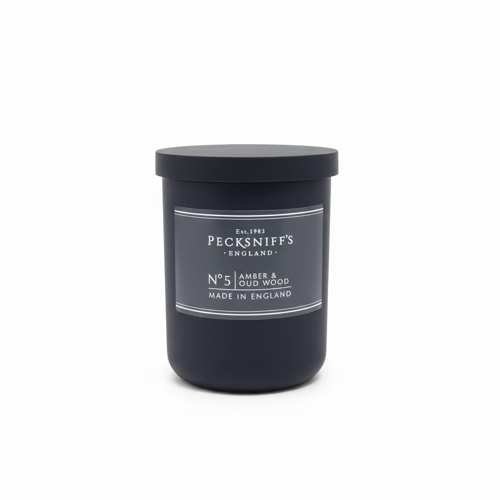Pecksniff's Amber & Oud Wood Scented Candle - 100g
