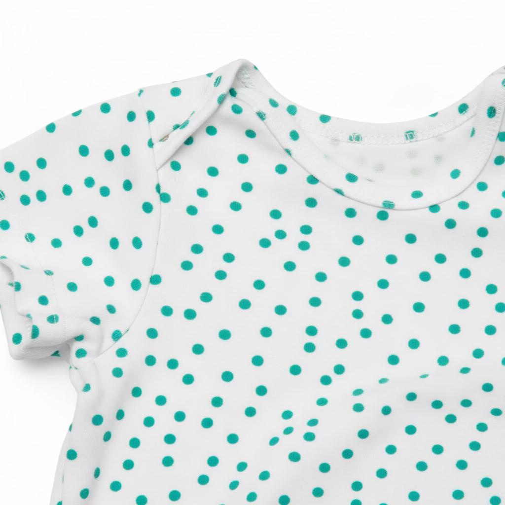 Ocean Polka Dot Shortie Baby Romper (Various Sizes)