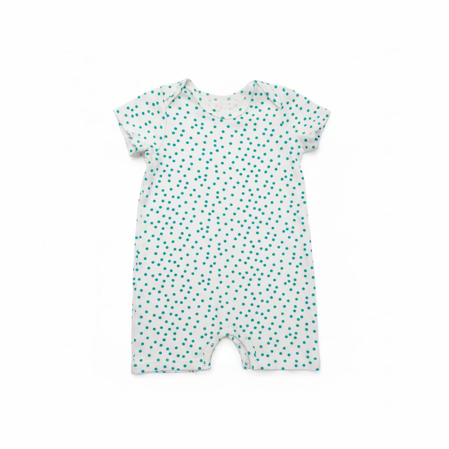 Ocean Polka Dot Shortie Baby Romper (Various Sizes)