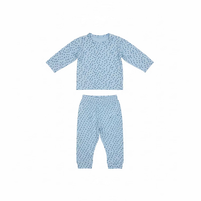 Blue Polka Dot Baby Pyjama Set (Various Sizes)