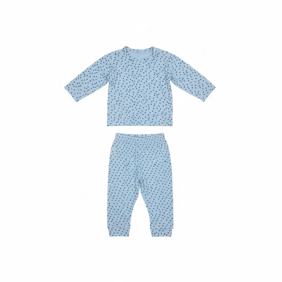 Blue Polka Dot Baby Pyjama Set (Various Sizes)