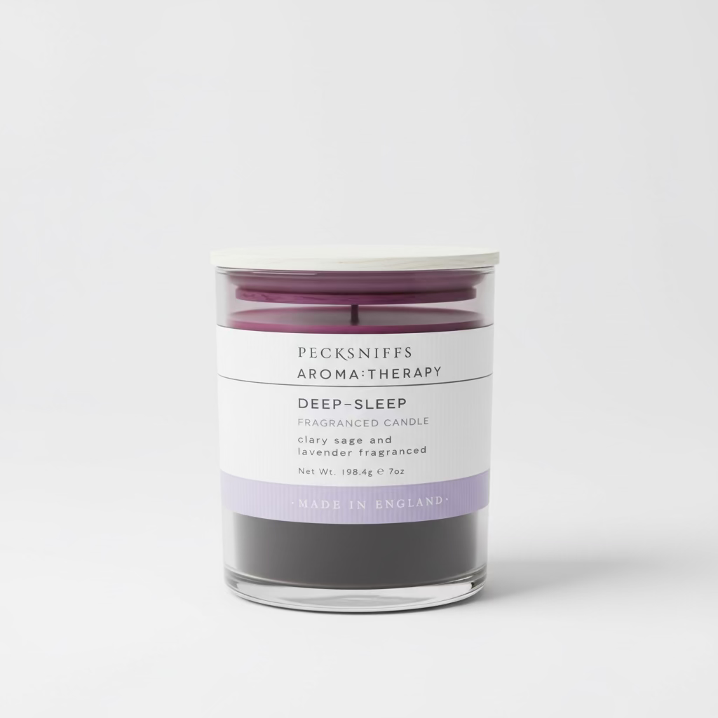 Pecksniffs Clary Sage Lavender Deep Sleep Aromatherapy Candle 198g