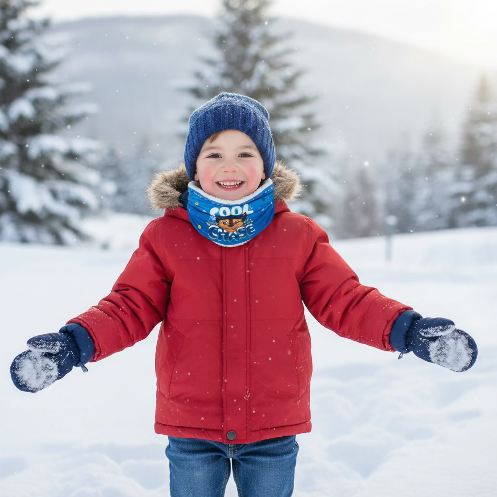 Paw Patrol Chase Fleece-Lined Winter Snood For Kids