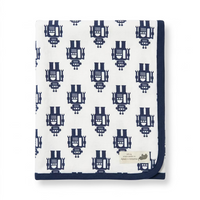 Monica + Andy Cotton Lycra Blanket - Robots