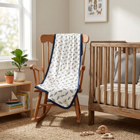 Monica + Andy Cotton Lycra Blanket - Canoe Boats