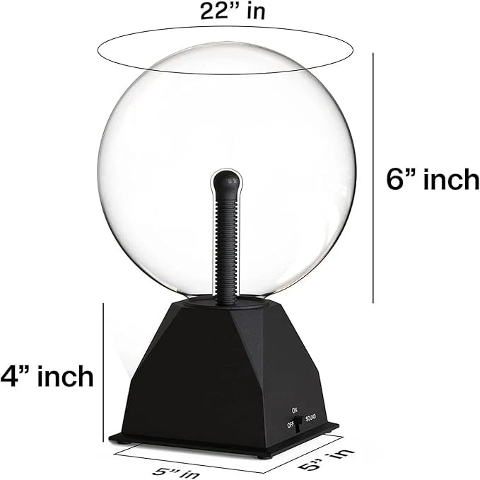 Kicko Purple Plasma Ball - Touch & Sound Sensitive Lightning Lamp