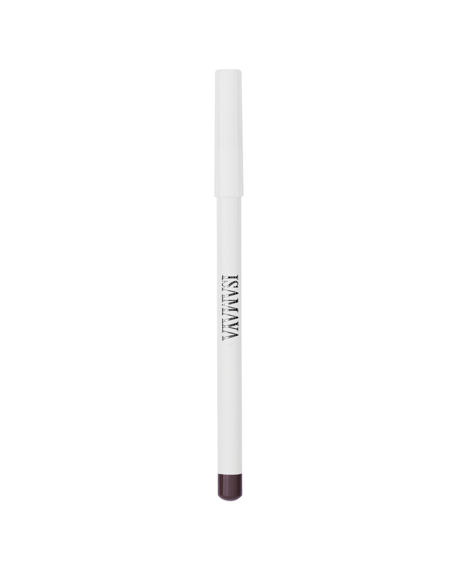 ISAMAYA Lip Liner in Mocca brown-based burgundy pencil