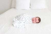 Lulujo Muslin Swaddle - Bunnies (100cm x 100cm)