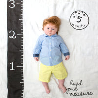 Lulujo Muslin Swaddle & Cards Gift Set- Loved Beyond Measure