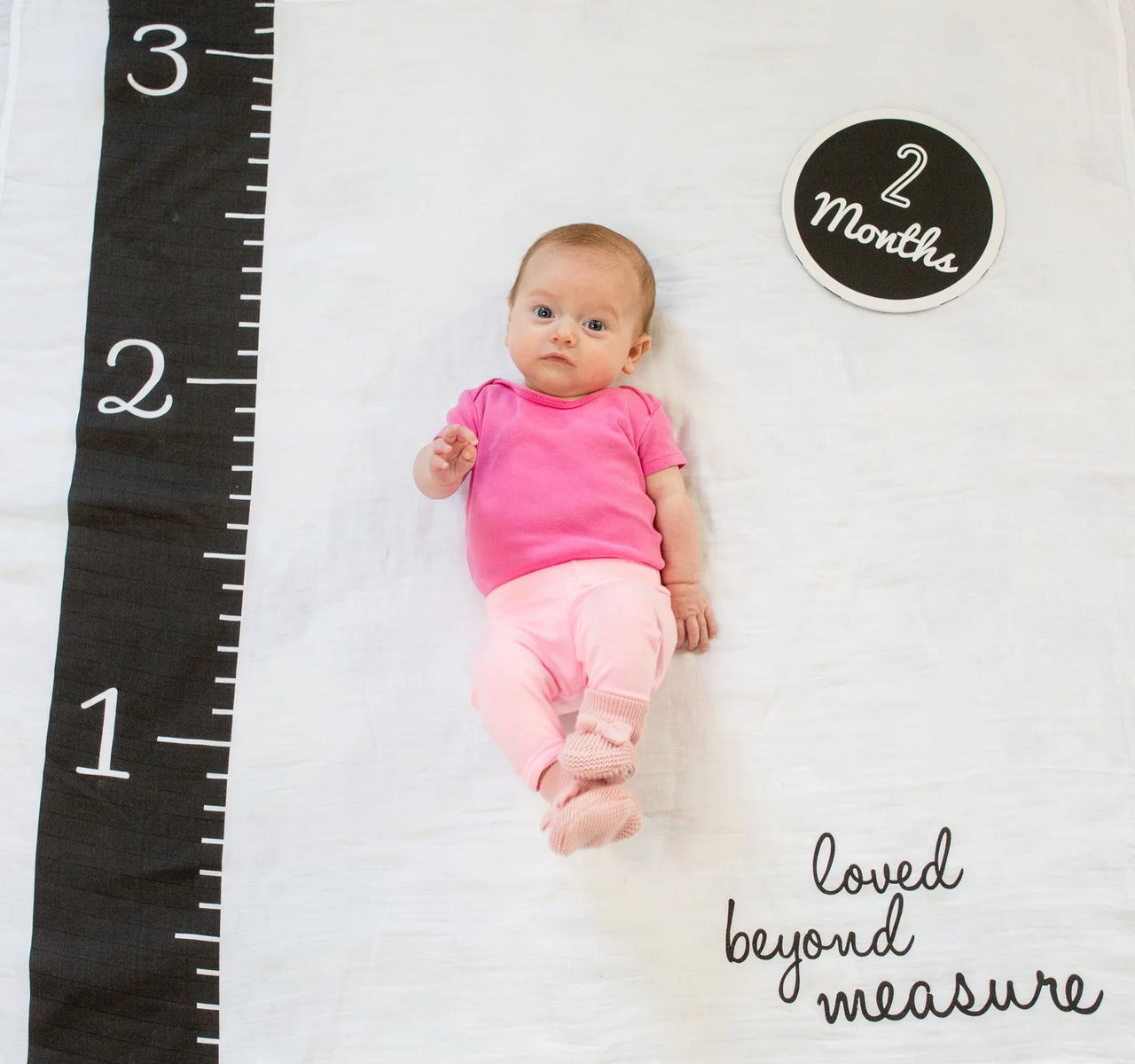 Lulujo Muslin Swaddle & Cards Gift Set- Loved Beyond Measure