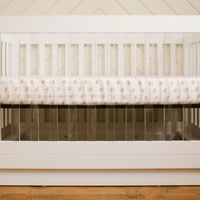 Lulujo - Cotton Muslin Cot Sheet - Rainbows
