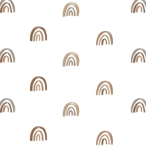 Lulujo - Cotton Muslin Cot Sheet - Rainbows