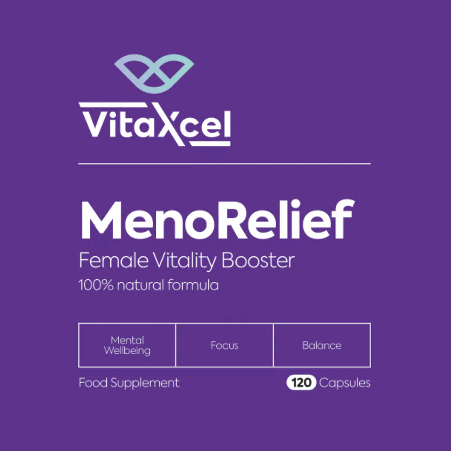 VitaXcel Meno Relief Female Vitality Booster - 120 Capsules