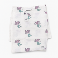 Monica + Andy Single Layer Muslin Swaddle Blanket - Mermaid