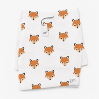 Monica + Andy Single Layer Muslin Swaddle Blanket - Fox