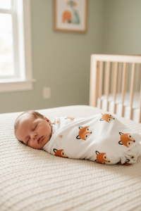 Monica + Andy Single Layer Muslin Swaddle Blanket - Fox