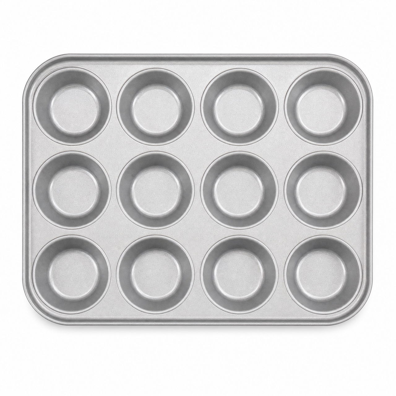 12 Cup Shallow Bun Tins - 2 Pack