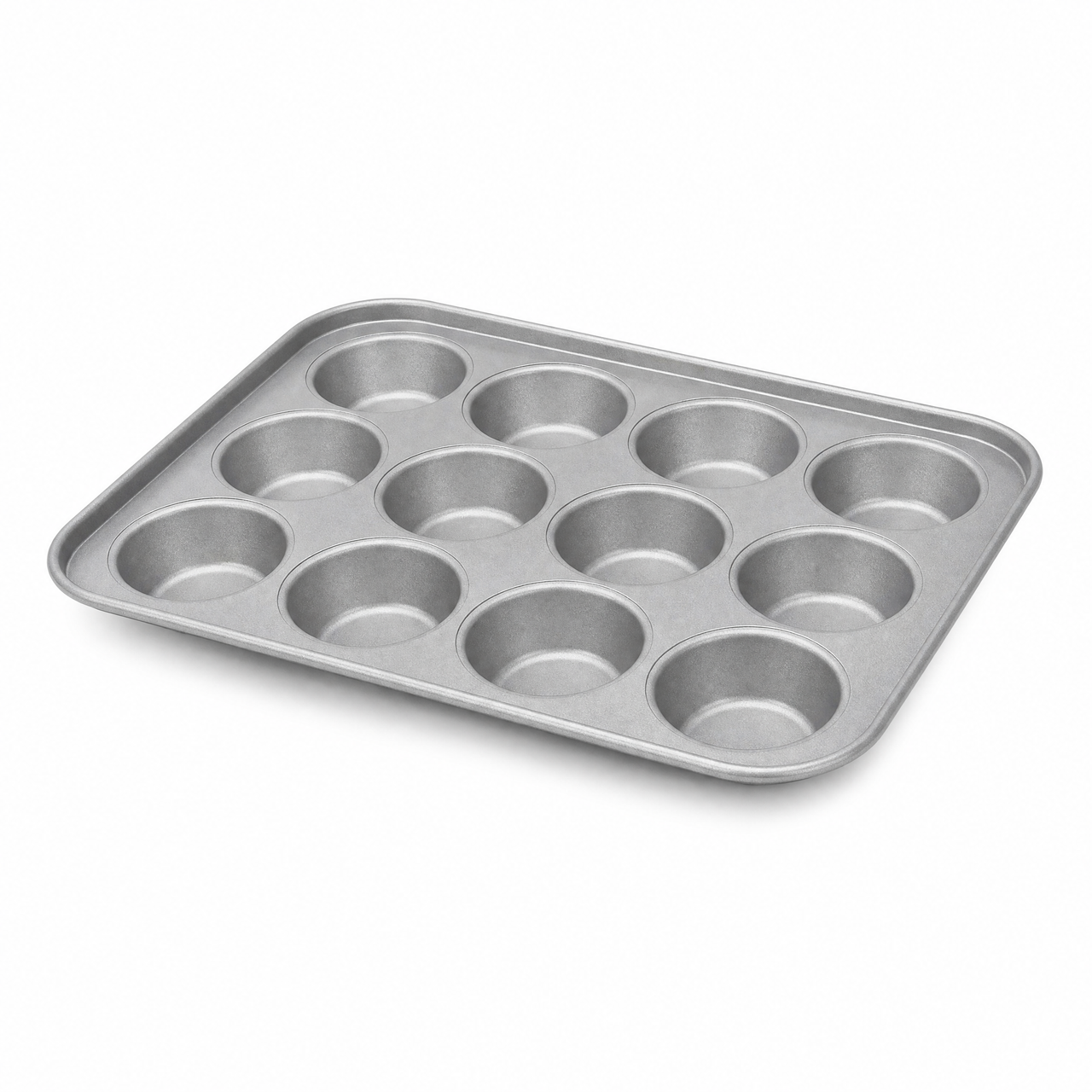 12 Cup Shallow Bun Tins - 2 Pack