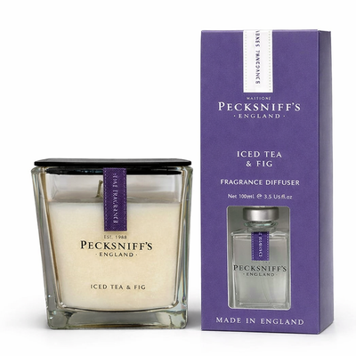 Pecksniff’s Iced Tea & Fig Home Fragrance Duo – Candle & Diffuser
