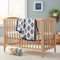 Monica + Andy Double Layer Coming Home Swaddle Blanket - Robot