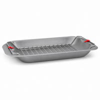 Non-Stick Roasting Tray & Removable Rack - 38CM