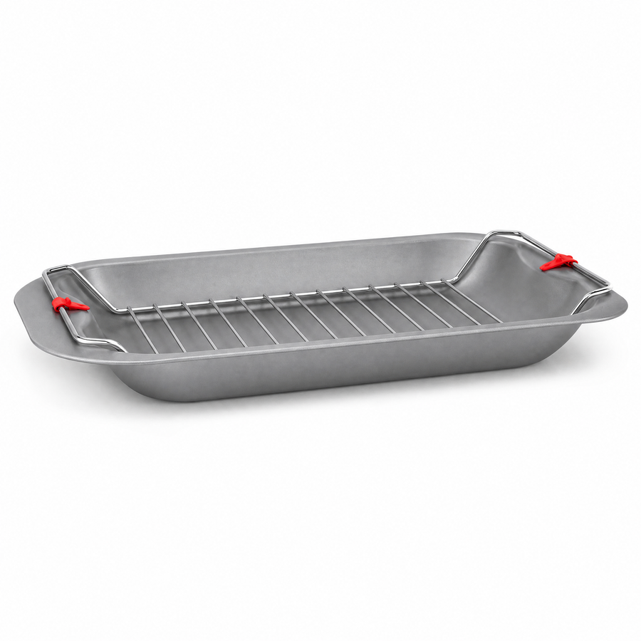 Non-Stick Roasting Tray & Removable Rack - 38CM