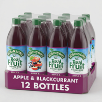 Thumbnail for Robinsons Apple & Blackcurrant No Added Sugar 1L x 12 – Fruit Squash Multipack