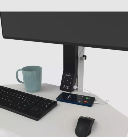 Freedom Dual Screen Sit Stand Electric Riser Desk Converter