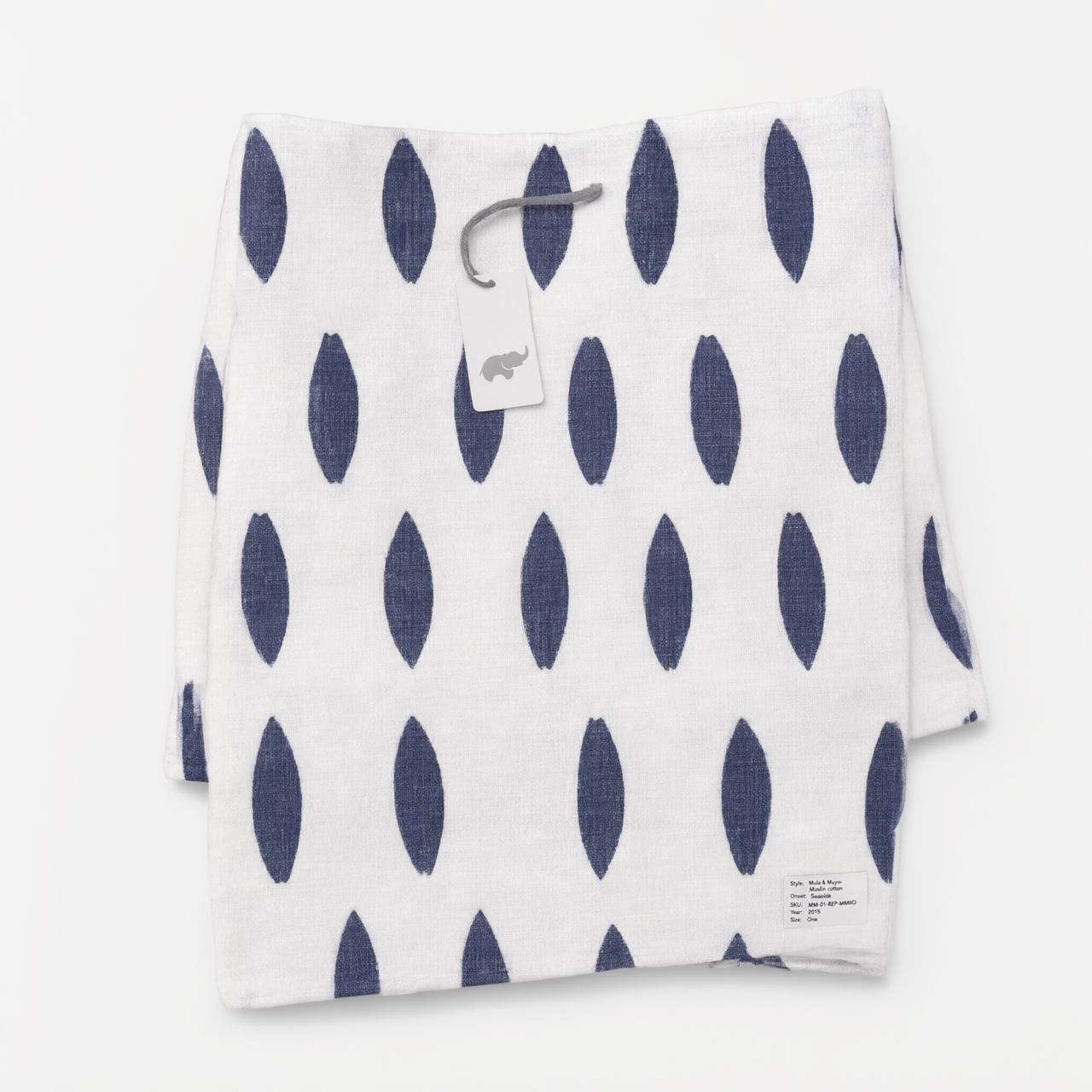 Monica + Andy Single Layer Muslin Swaddle Blanket - Leaf