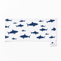 Monica + Andy Organic Muslin Burp Cloth - Shark