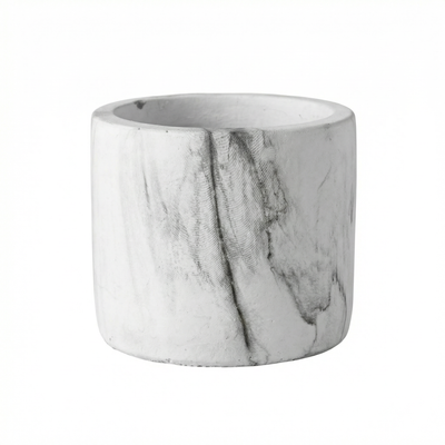 Marble White Cotton Candle - 150g