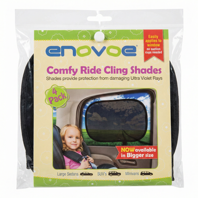 Enovoe Car Window Shade For Kids - 4-Pack