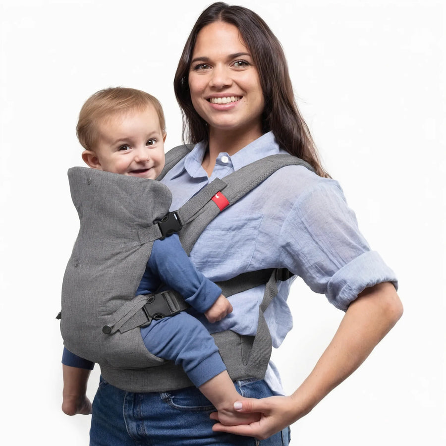 You+ME 4-in-1 Mesh Baby Carrier Newborn to Toddler - 3.5-14.5 kg (Grey)