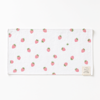 Monica + Andy Organic Muslin Burp Cloth - Strawberry