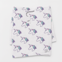Monica + Andy Single Layer Muslin Swaddle Blanket - Unicorn