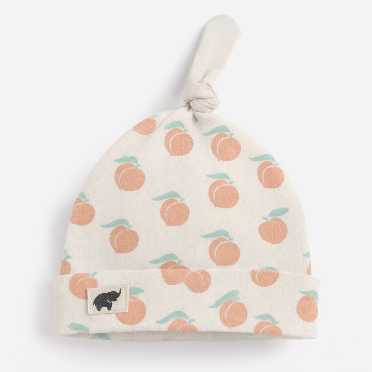 Monica + Andy Baby Top Knot Cap - Peaches (0-6M)
