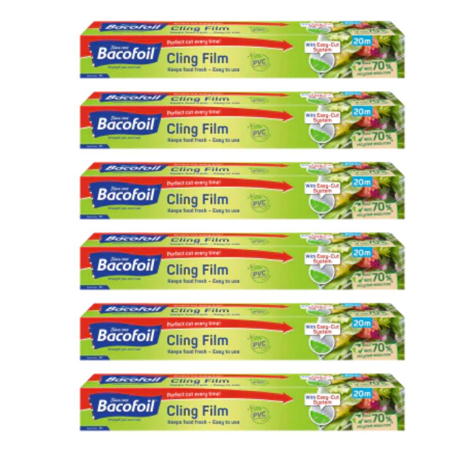 BACOFOIL NON-PVC CLING FILM - 6 Pack (20M)