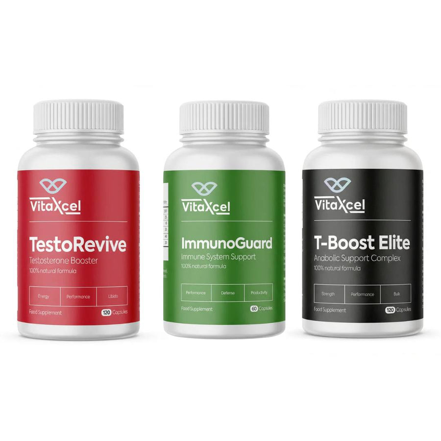 VitaXcel Men’s Performance & Vitality Supplement Bundle