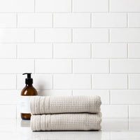 Lunar Oceans Waffle Terry Hand Towels - Oatmeal (3 Pack)