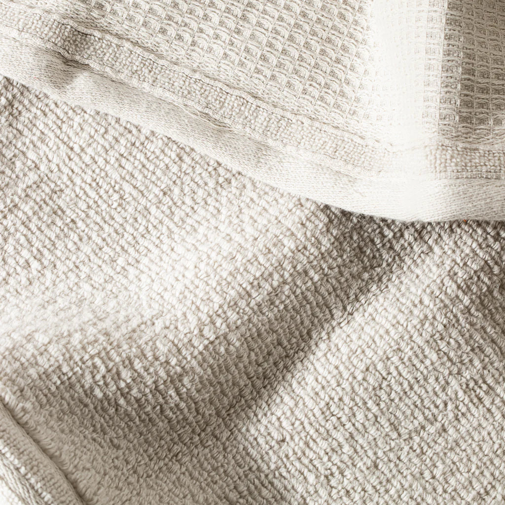 Lunar Oceans Waffle Terry Face Cloth (Pair) - Oatmeal