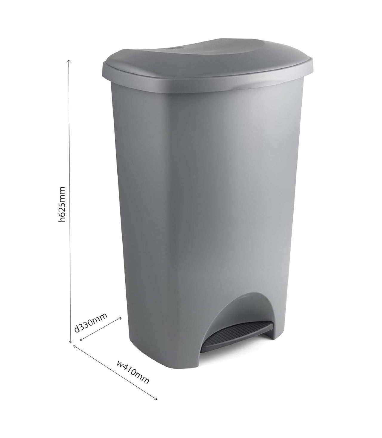 Addis 50 Litre Light Grey Kitchen Pedal Bin - Eco Edition - liquidation.store