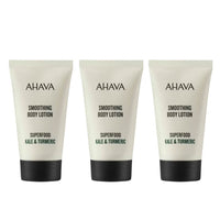Thumbnail for AHAVA Smoothing Kale and Turmeric Body Lotion - 40ml X3 - liquidation.store