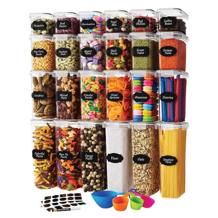 Airtight Food Storage Container Set - 24 Piece - liquidation.store
