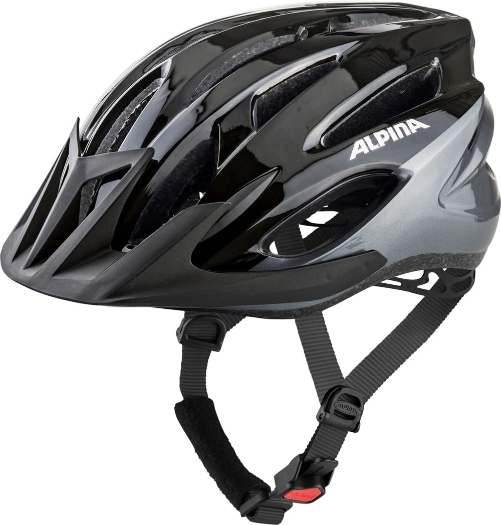 Alpina MTB 17 Touring Bike Helmet - Black Grey 54 - 58cm (medium) - liquidation.store